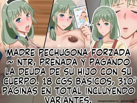 Musuko no Shakkin o Nikutai Hensai saserareta Kyonyuu Haha Netorarete, Haramaserete  MTL page 1 full