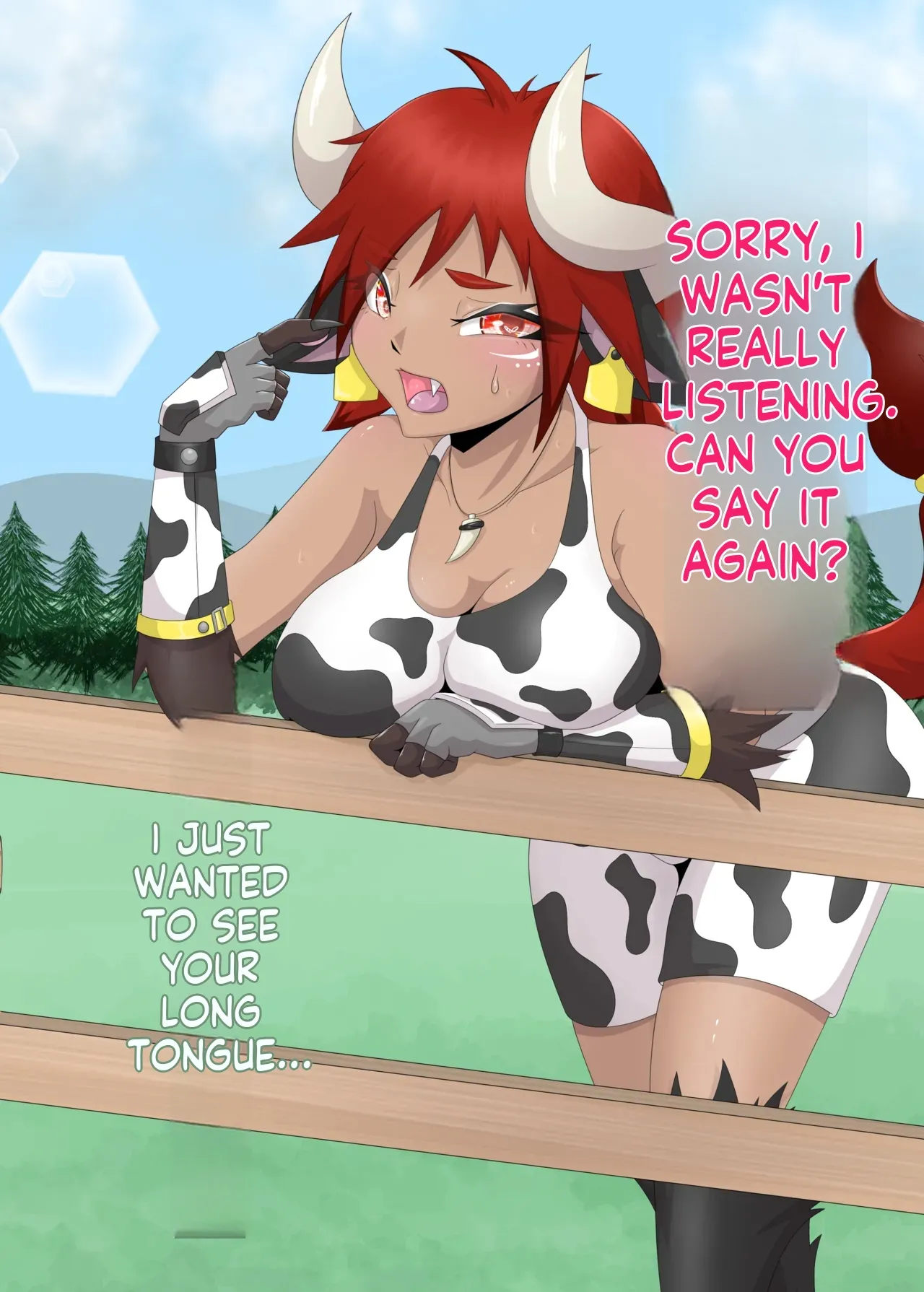 When you say cow, you mean a long tongue, right? page 12 full
