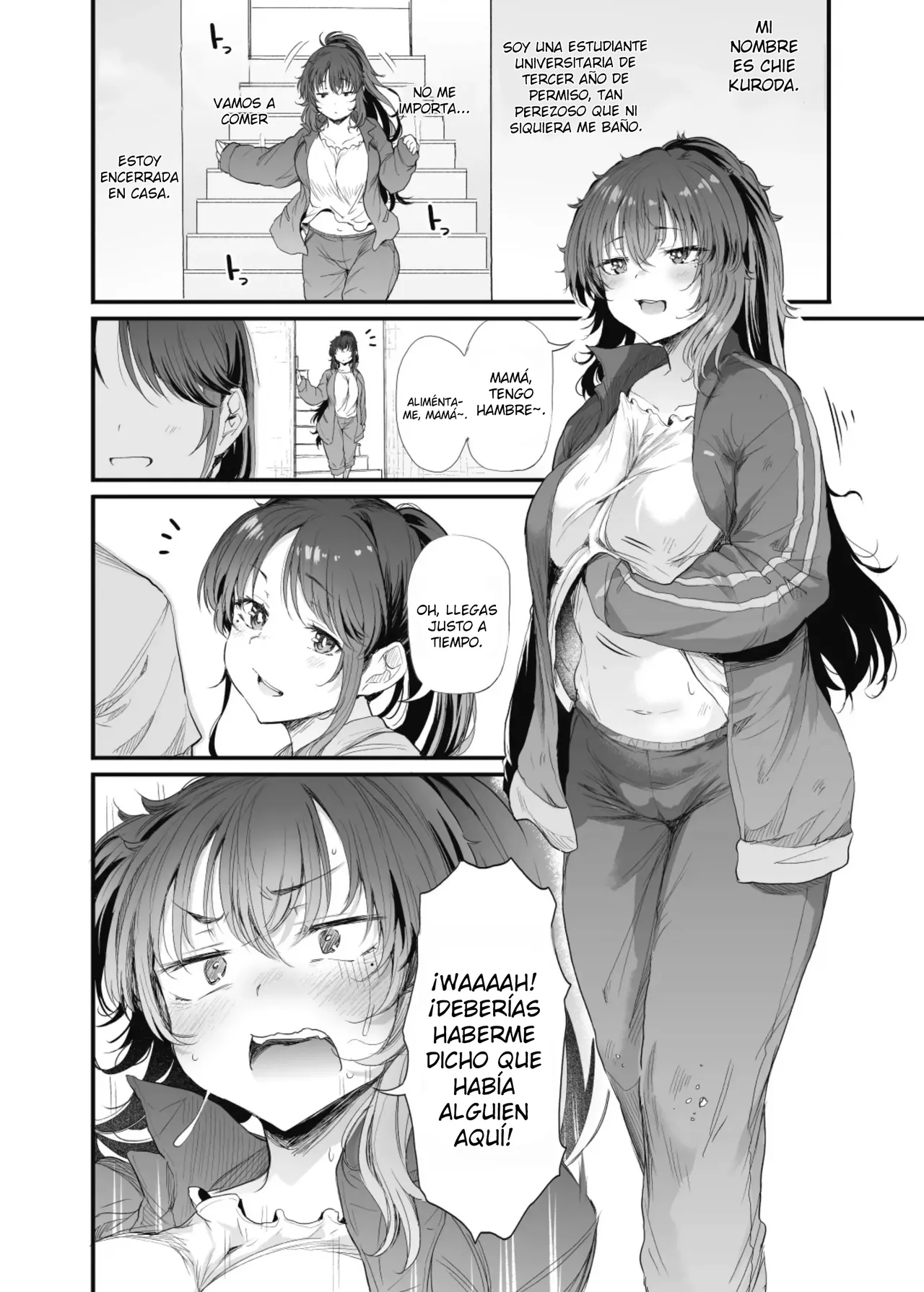 Kuroda Chie no Hikikomori Seikatsu｜El Aislamiento de Kuroda Chie page 3 full