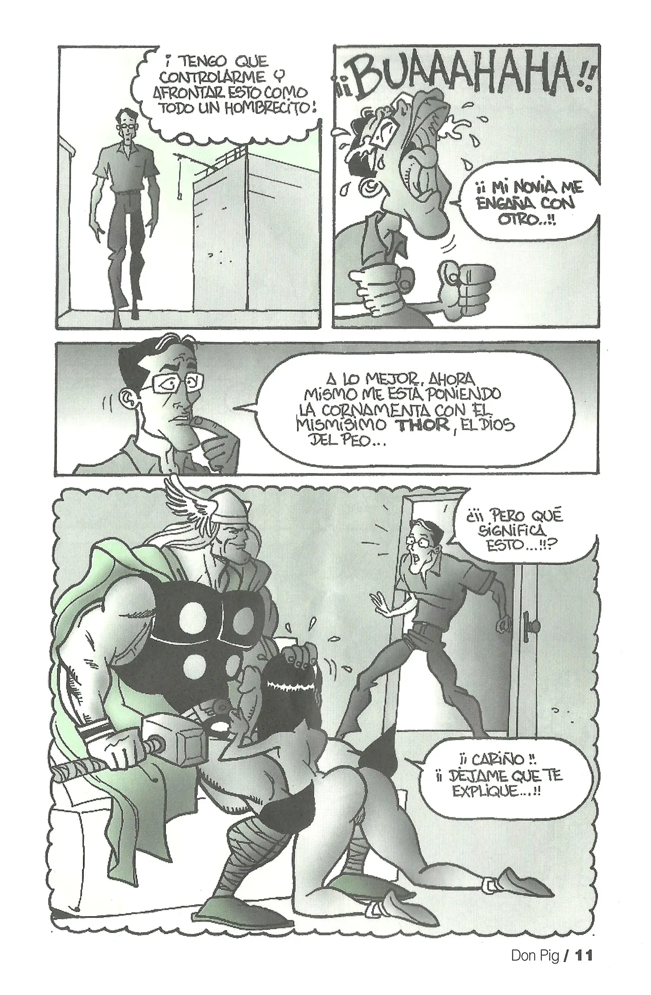 DON PIG COMIX  - 22 suplemento de la Revista 100% page 11 full
