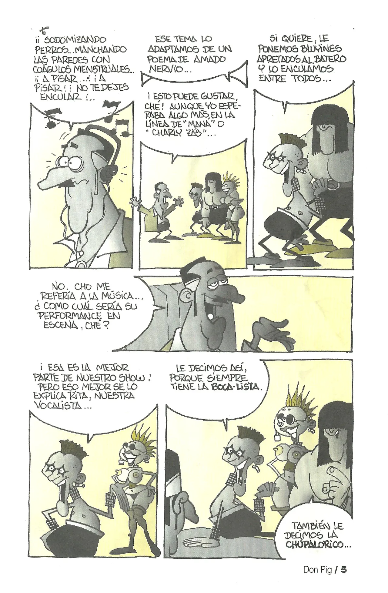 DON PIG COMIX  - 22 suplemento de la Revista 100% page 5 full