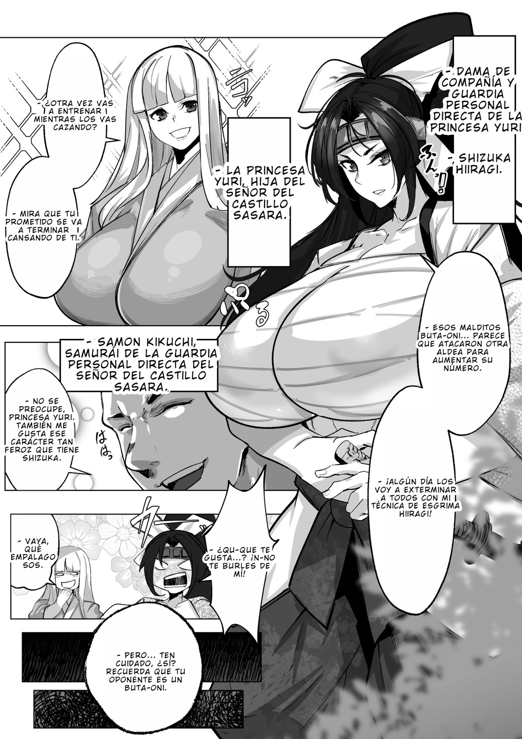 Butaoni to Onna Samurai  | El Orco y la Mujer Samurái page 6 full