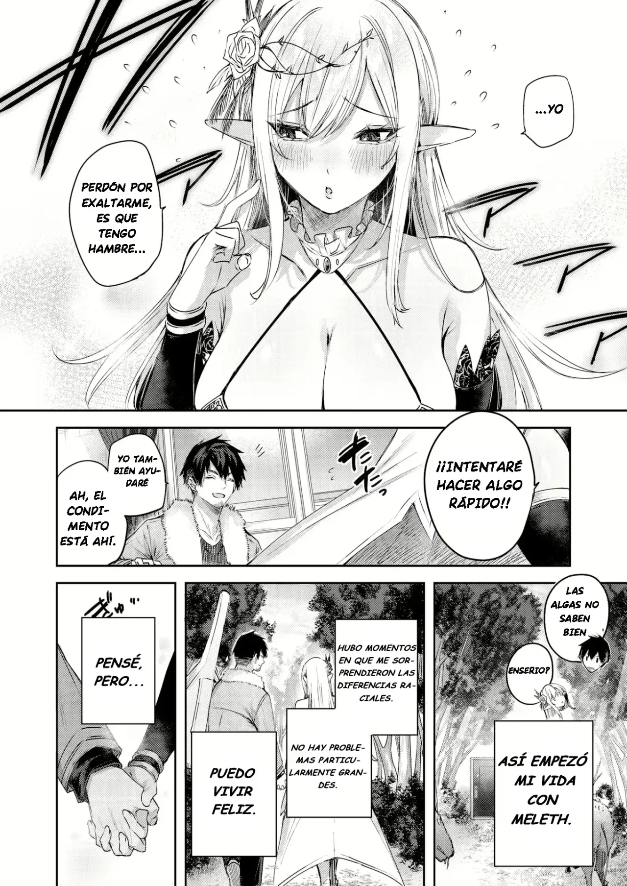 Dokushinn Hunter no Deai ha Elf no Mori de♡ page 5 full