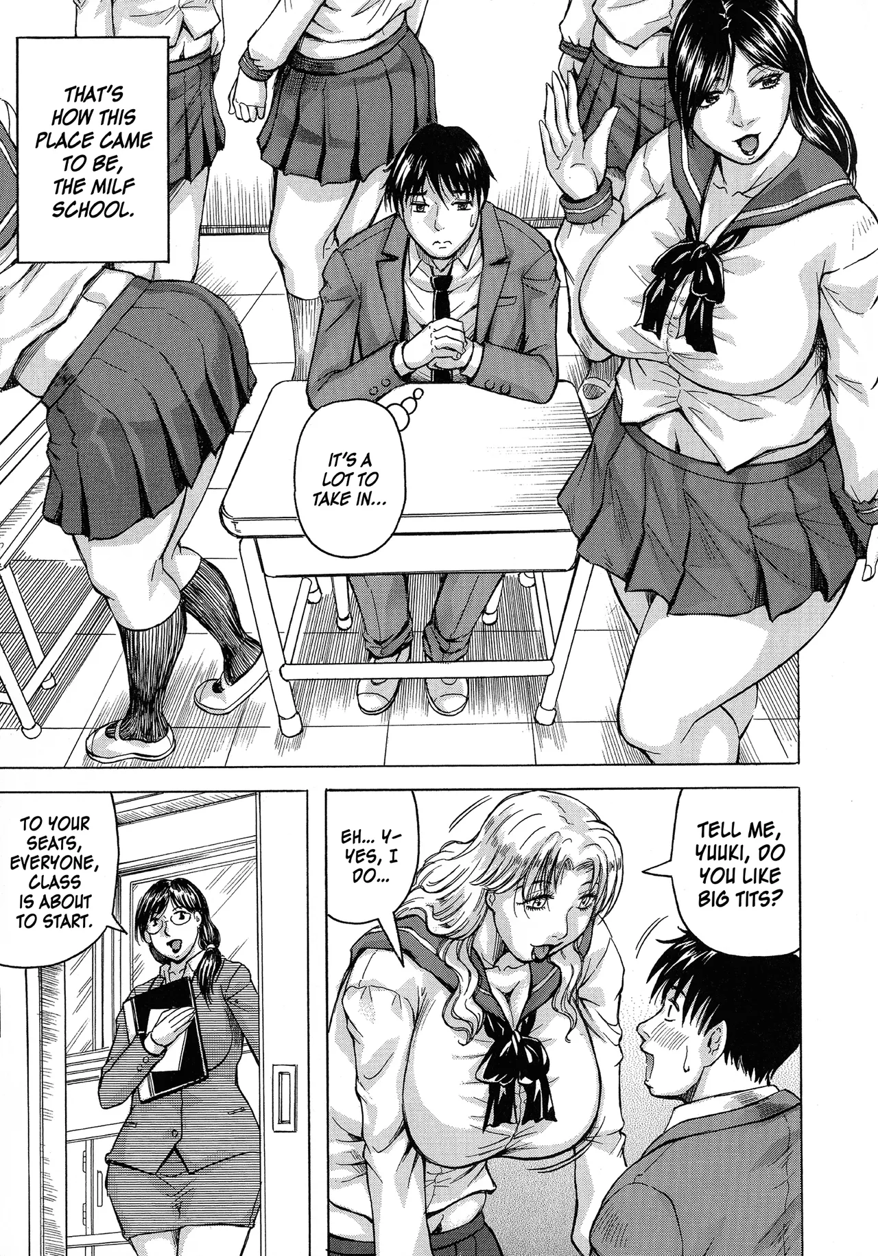 Jukujo Gakuen ~ Classmate wa Zen'in Jukujo ~ Okiniiri Touroku | Milf School ~All My Classmates Are Mature Women~ page 6 full