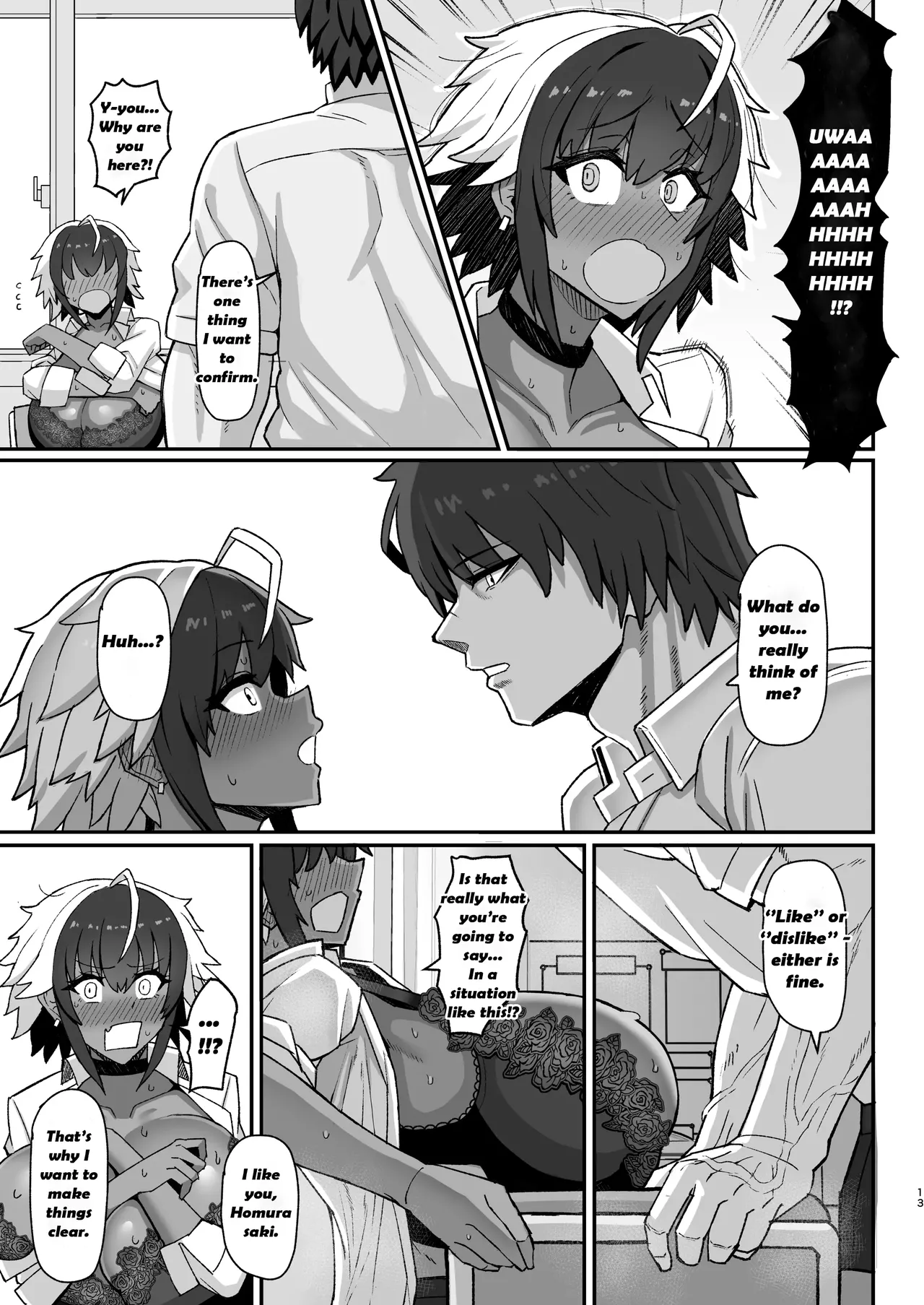 Maki-chan vs Kurokawa-kun - Does the Tanned, Big-Breasted, Boyish Succubus Dream of Being a Cum-Whore? page 12 full