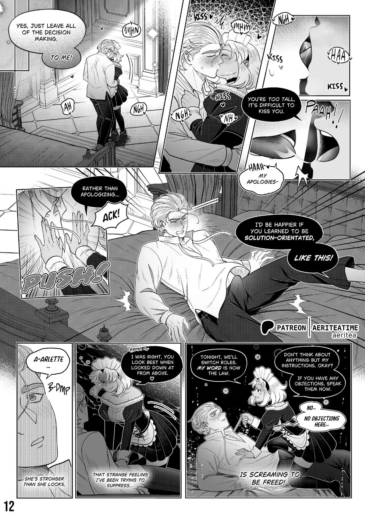 Otome Isekai: The Incompetent Competent Prince Wants to Service the Maid From Another World?! page 12 full