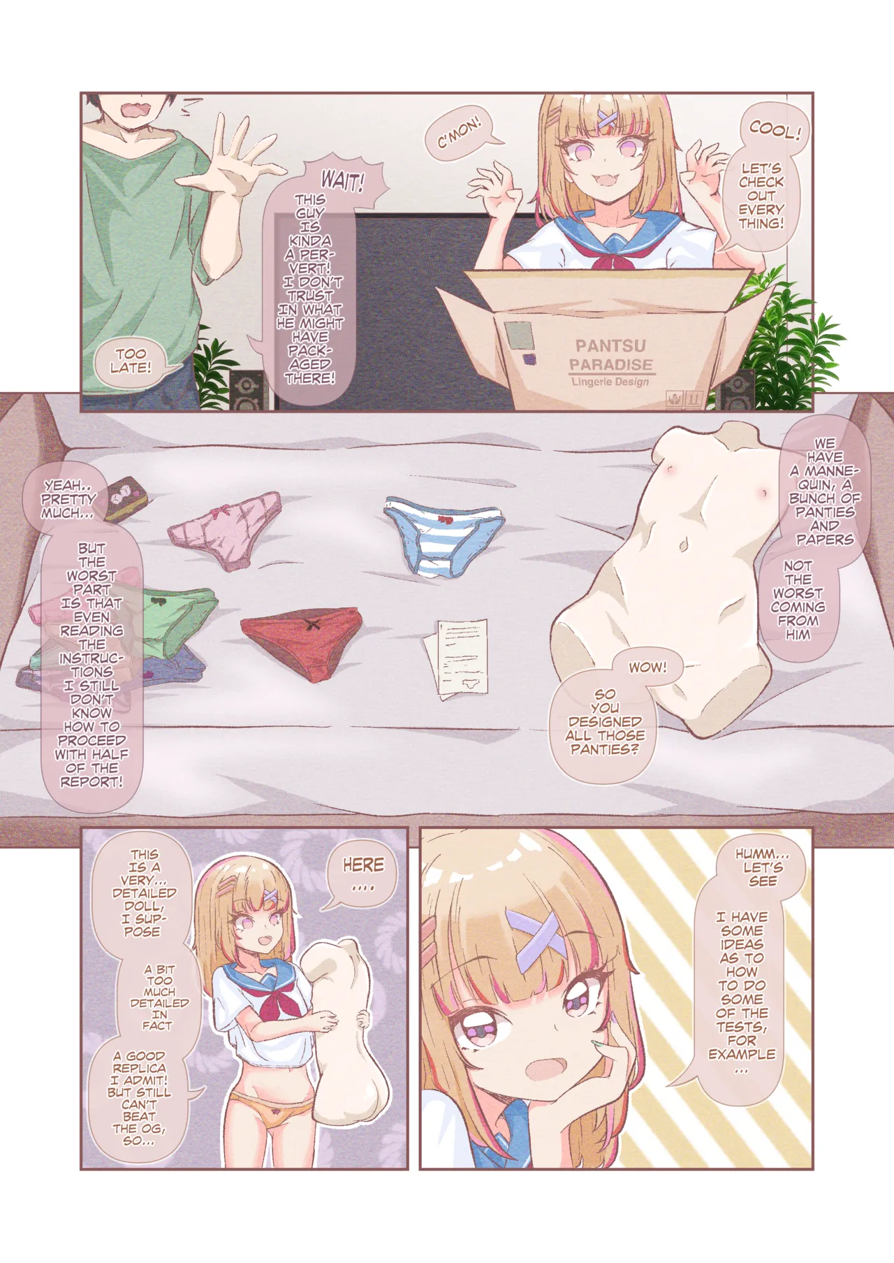 SHIMAPAN! My Sister Has Been Cursed! Now... She Can Only Wear Panties?!? page 12 full