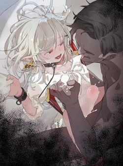 【Manga 】Toraware no Kyūketsuki Elika Chō〇 Chikubi-zeme & Kairaku-ochi 【Manga 4p・Irasuto 1-mai + Sabun・Dezain Rafu】