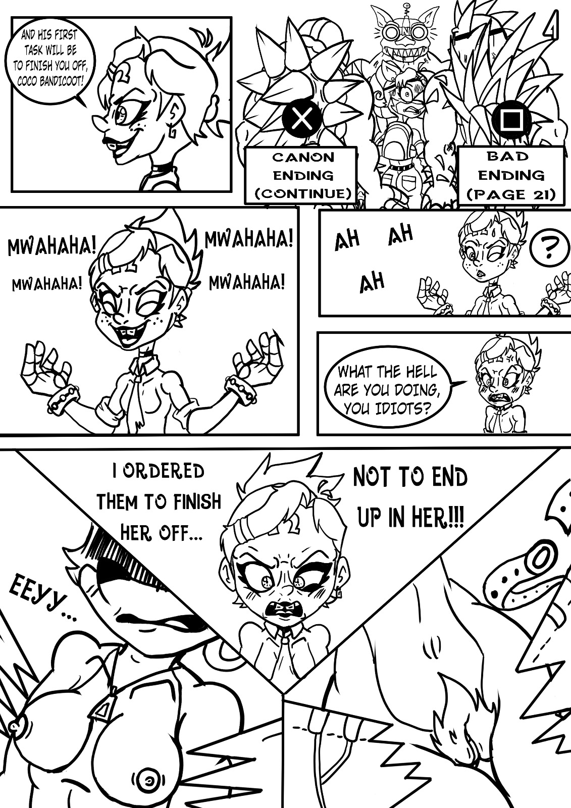Coco Bandicoot in "Nina's Re-Punishment" page 5 full