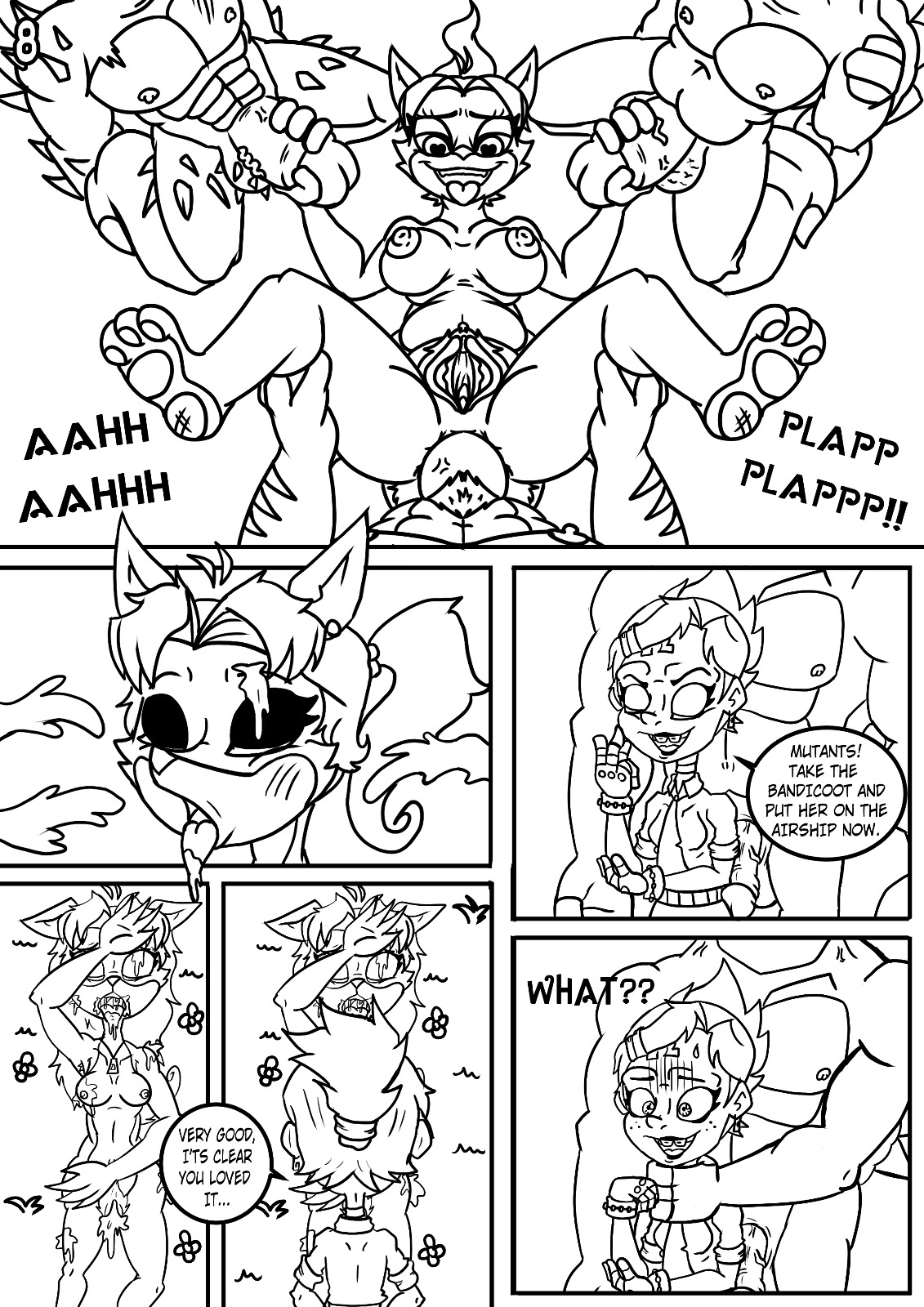 Coco Bandicoot in "Nina's Re-Punishment" page 9 full