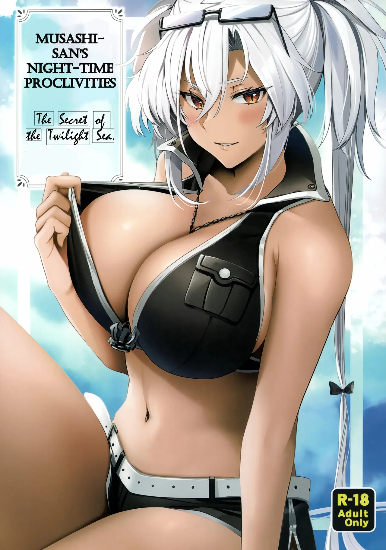 Musashi-san no Yoru Jijou Yoi no Umi to Himegoto-hen | Musashi-san's Night Time Proclivities: The Secret of The Twilight Sea page 1 full