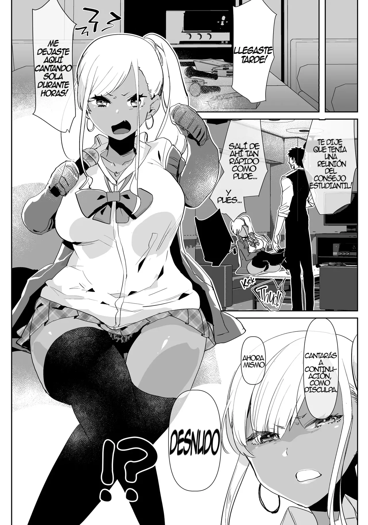 Kigen no Warui Kuro Gal Futanari Kanojo ni Karaoke ni Yobidasareta Kekka...｜Qué Pasa Cuando Tu Novia Futa Gyaru Bronceada Está De Mal Humor Y Te Invita a Karaoke... page 6 full
