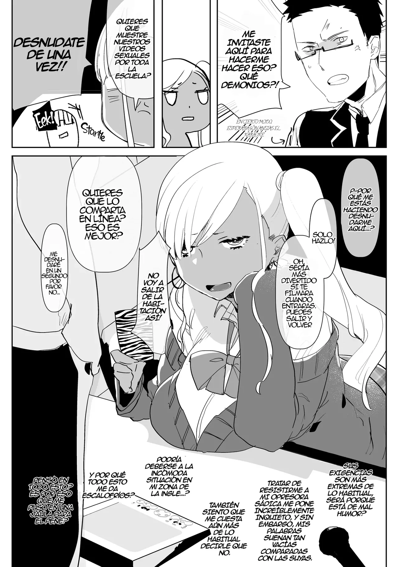 Kigen no Warui Kuro Gal Futanari Kanojo ni Karaoke ni Yobidasareta Kekka...｜Qué Pasa Cuando Tu Novia Futa Gyaru Bronceada Está De Mal Humor Y Te Invita a Karaoke... page 7 full