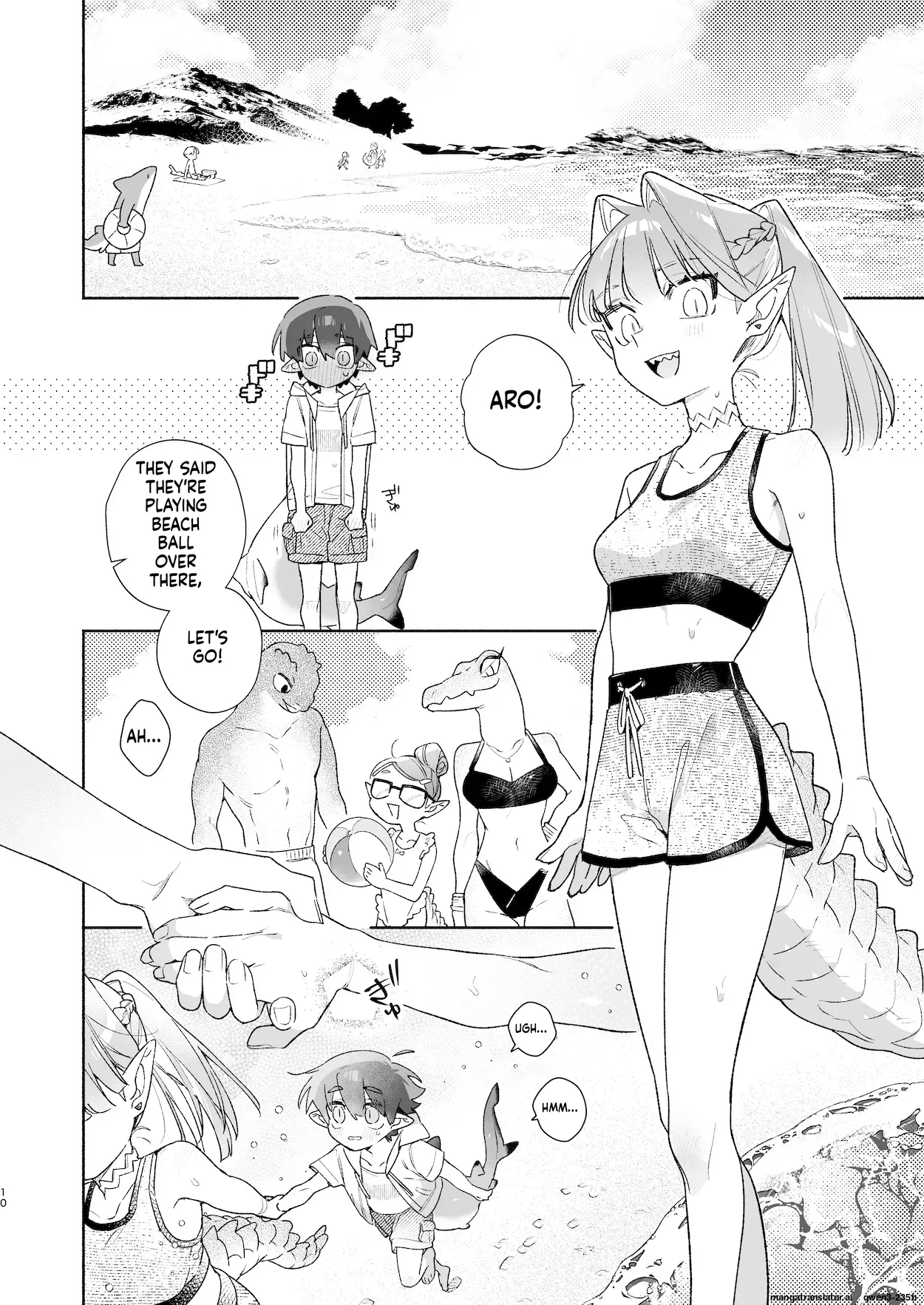 ♂ ga Uke. Wani-chan x Same-kun Zenpen page 11 full