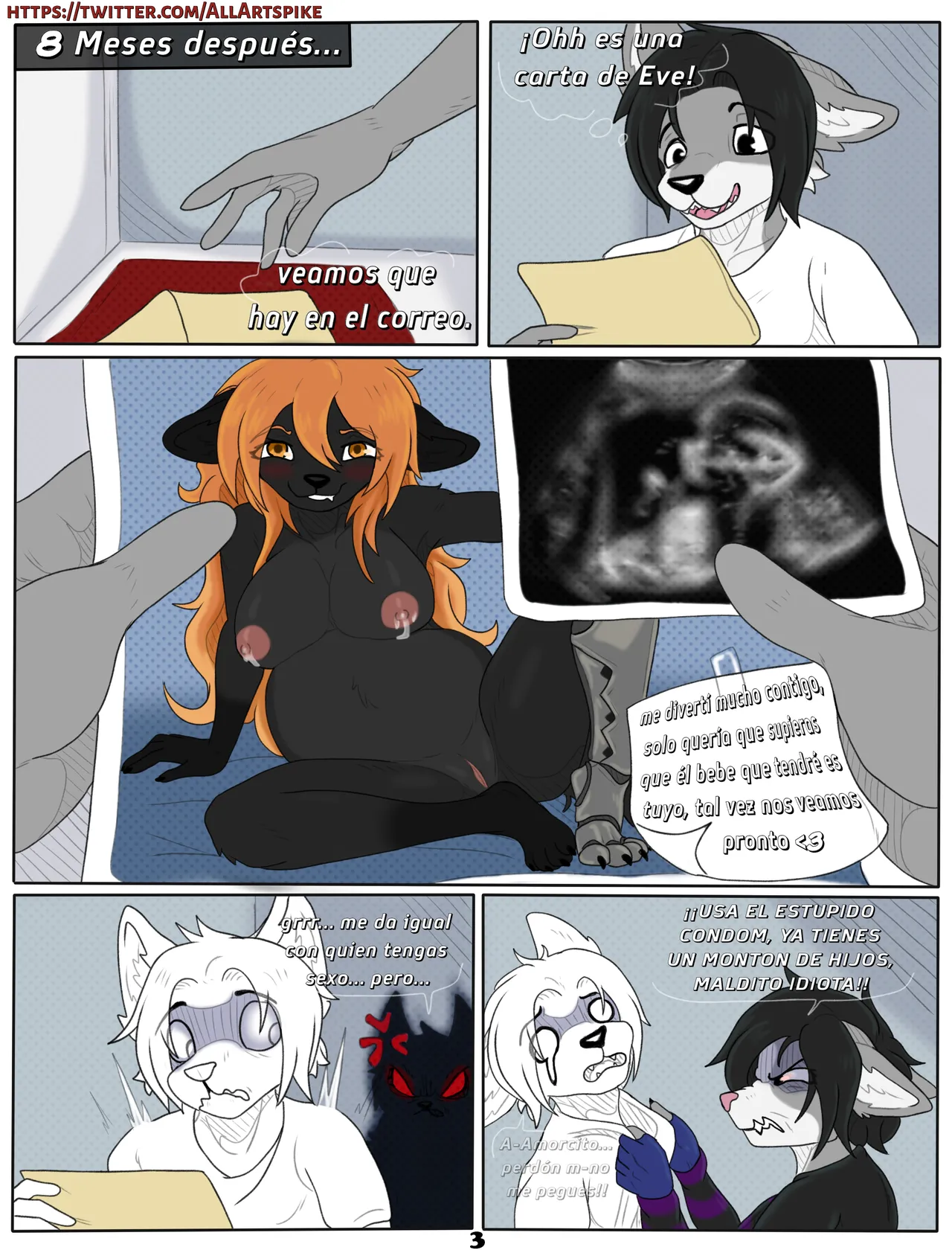 spikethefurry no canon comics ESP page 3 full