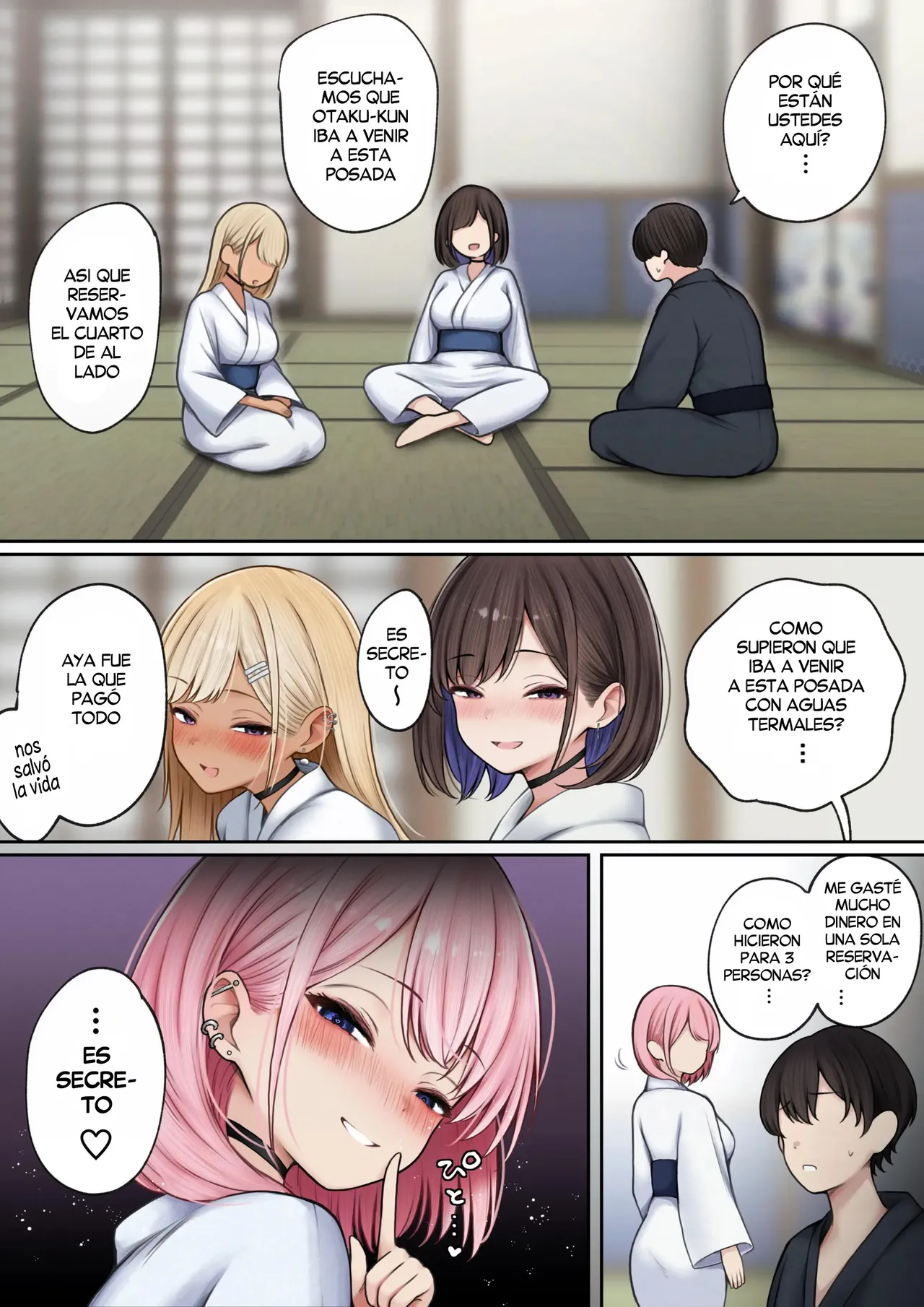 Boku no Heya ga Osananajimi Gal no Yaribeya ni Natta Hanashi Onsen Ryokan Hen | Una historia de como mi Habitacion se Convirtio en un lugar para tener Sexo con mi Amiga Gal de la Infancia - Edición Aguas Termales page 10 full
