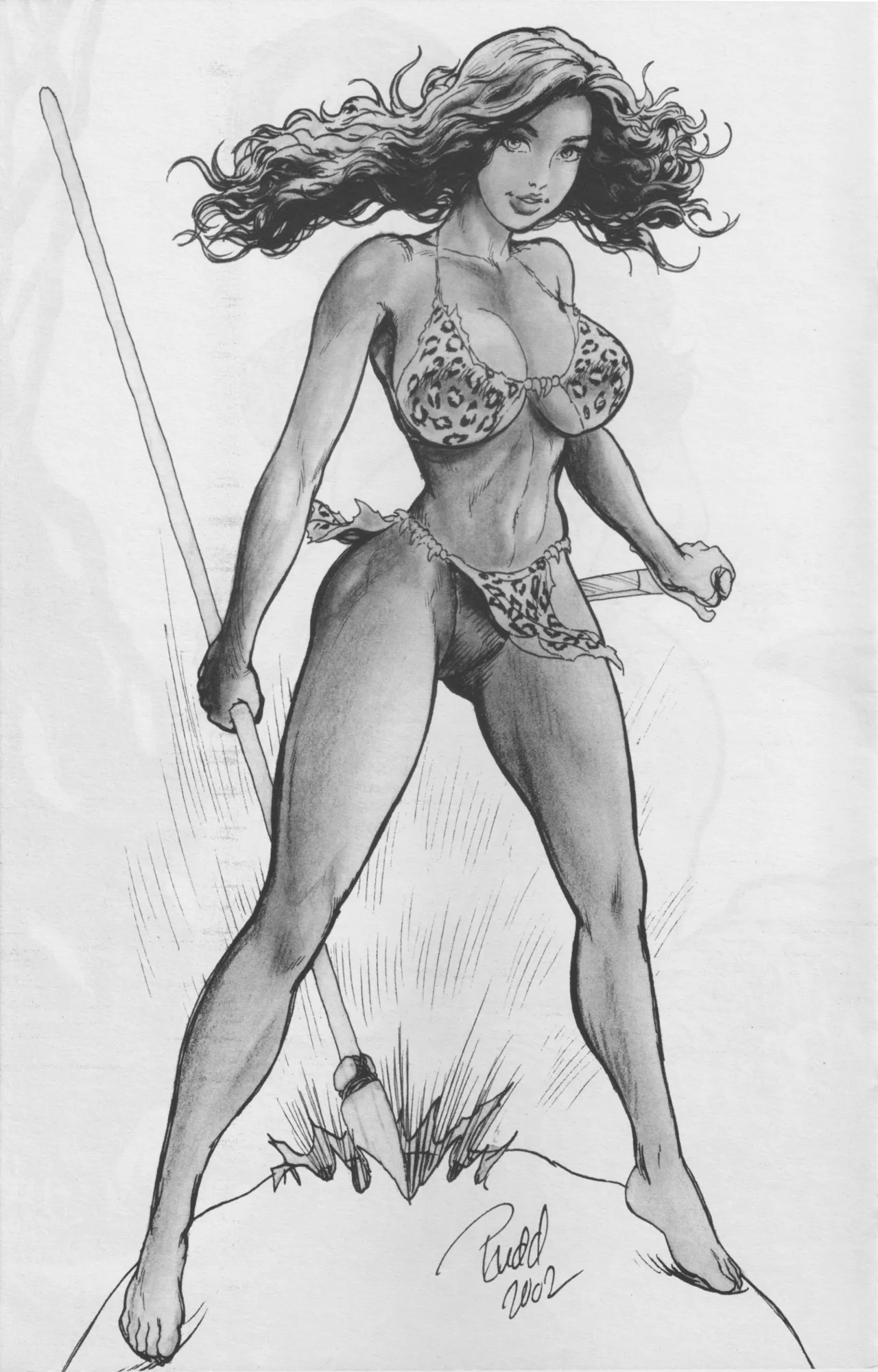 Cavewoman - Prehistoric Pinups 3 page 6 full