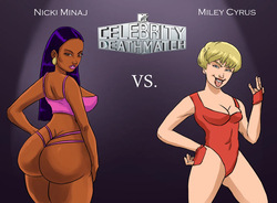 Nicki Minaj vs. Miley Cyrus by brutalhentai