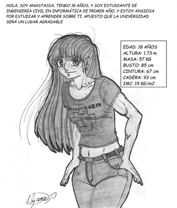 ANASTASIA WEIGHT GAIN IN UNIVERSITY (ESPAÑOL) cover
