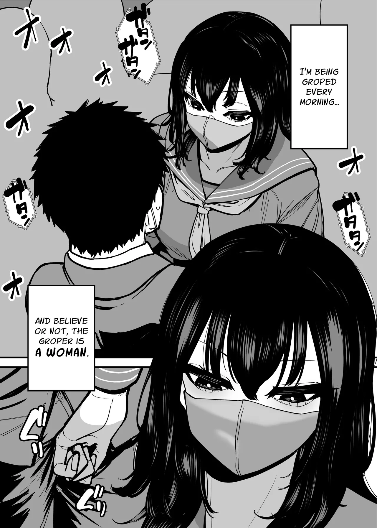 Maiasa Tsuukin Densha de Chijo ni Nerawareteimasu. | I am targeted by a perverted woman every morning on the commuter train. page 3 full