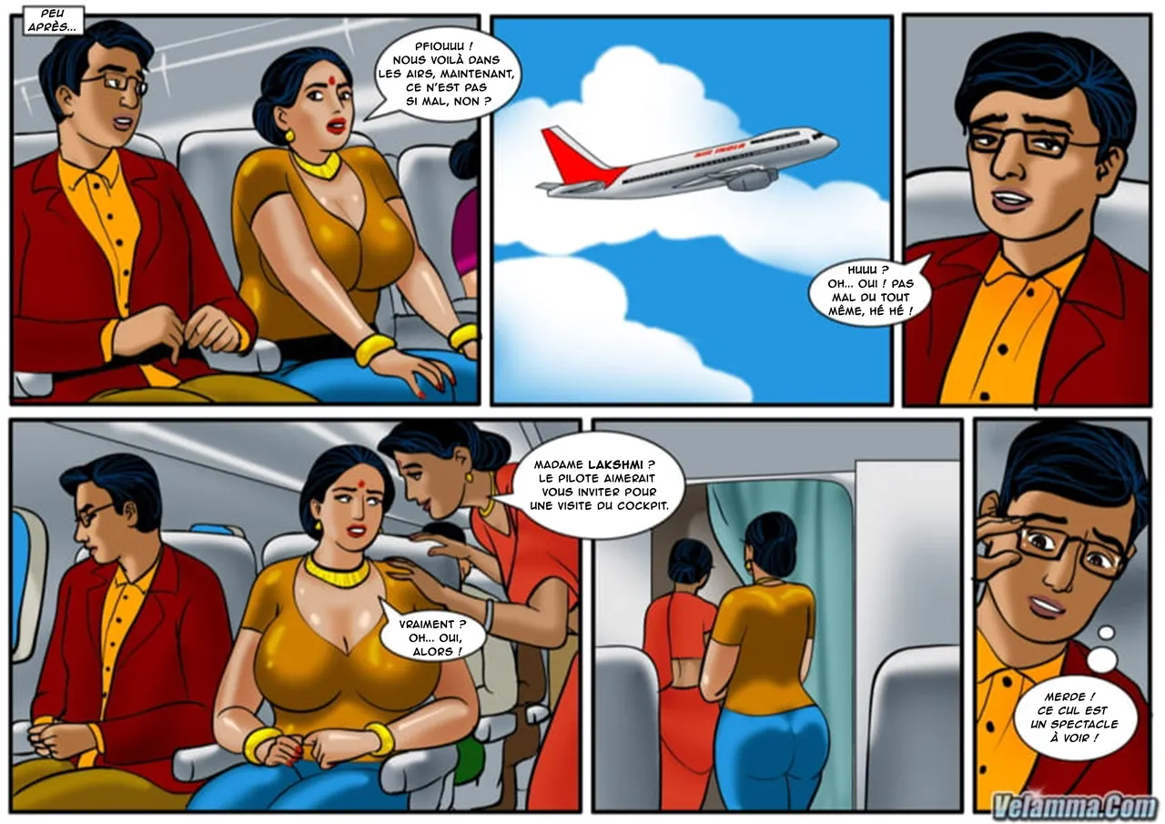 Velamma - 056 - Des bites dans le cockpit page 11 full