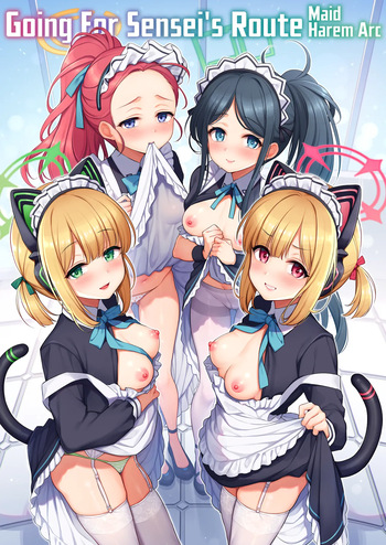 [K+W (Sasachinn)] Sensei Kouryaku Game Maid Harem Hen | Going For Sensei's Route Maid harem arc (Blue Archive) cover