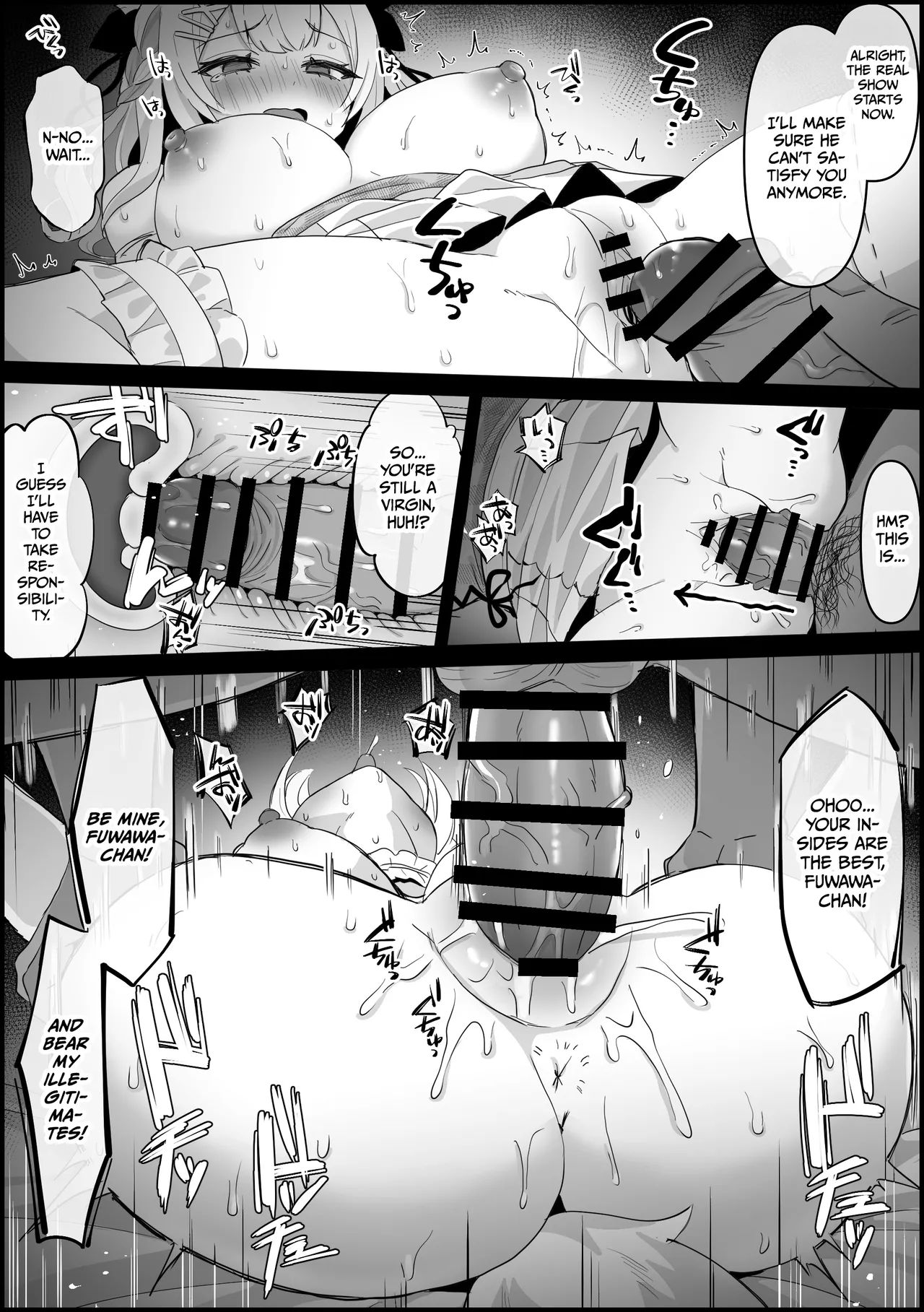 Fuwawa gets impregnated by her boyfriend's father ※NTR page 5 full