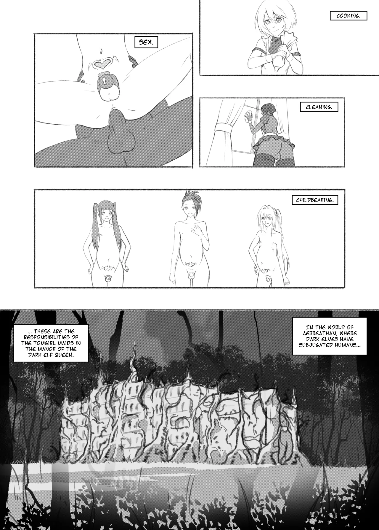Tomgirl Maid at Dark Elf Manor - page 5 full