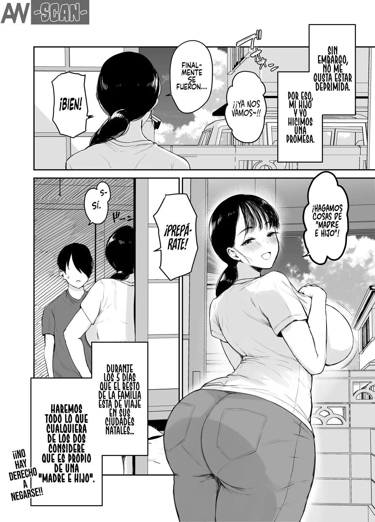 Okaasan ni wa Kore Gurai Shika Dekinaikara｜Porque lo ÚNICO que puede hacer mi MADRE es INCESTO... page 5 full