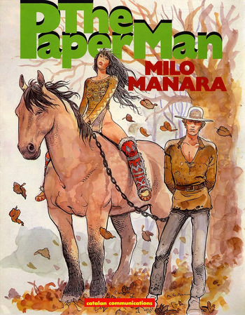 [Milo Manara] The Paper Man [Russian] cover