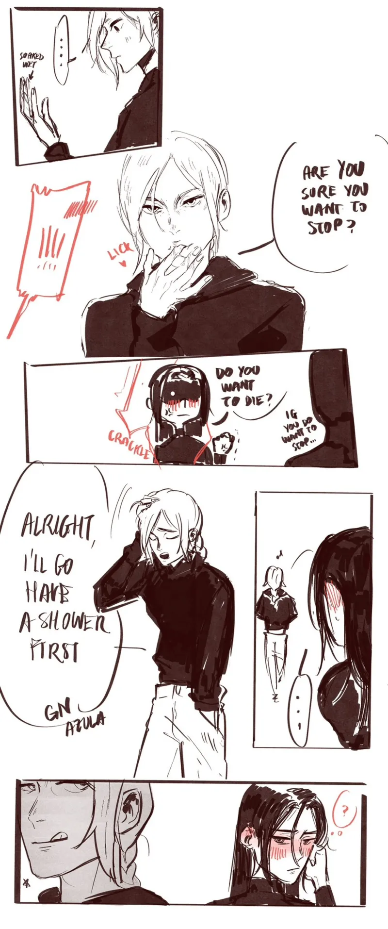Azula X Ty-Lee College AU page 6 full