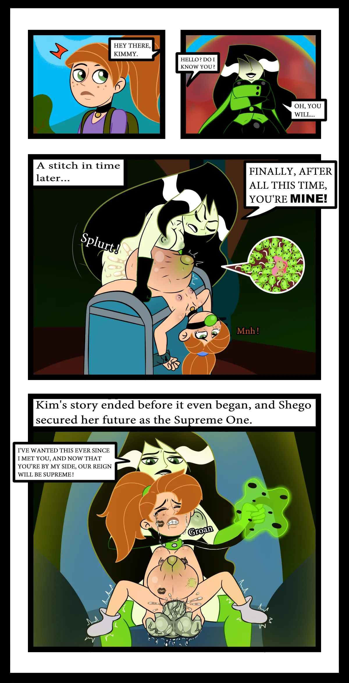 Kim Possible x Shego Commission page 1 full