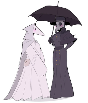 [Idolomantises (Mothmilfs)] Plague Doctors' Edition (Monsters and Girls/The Lover's Inferno) cover