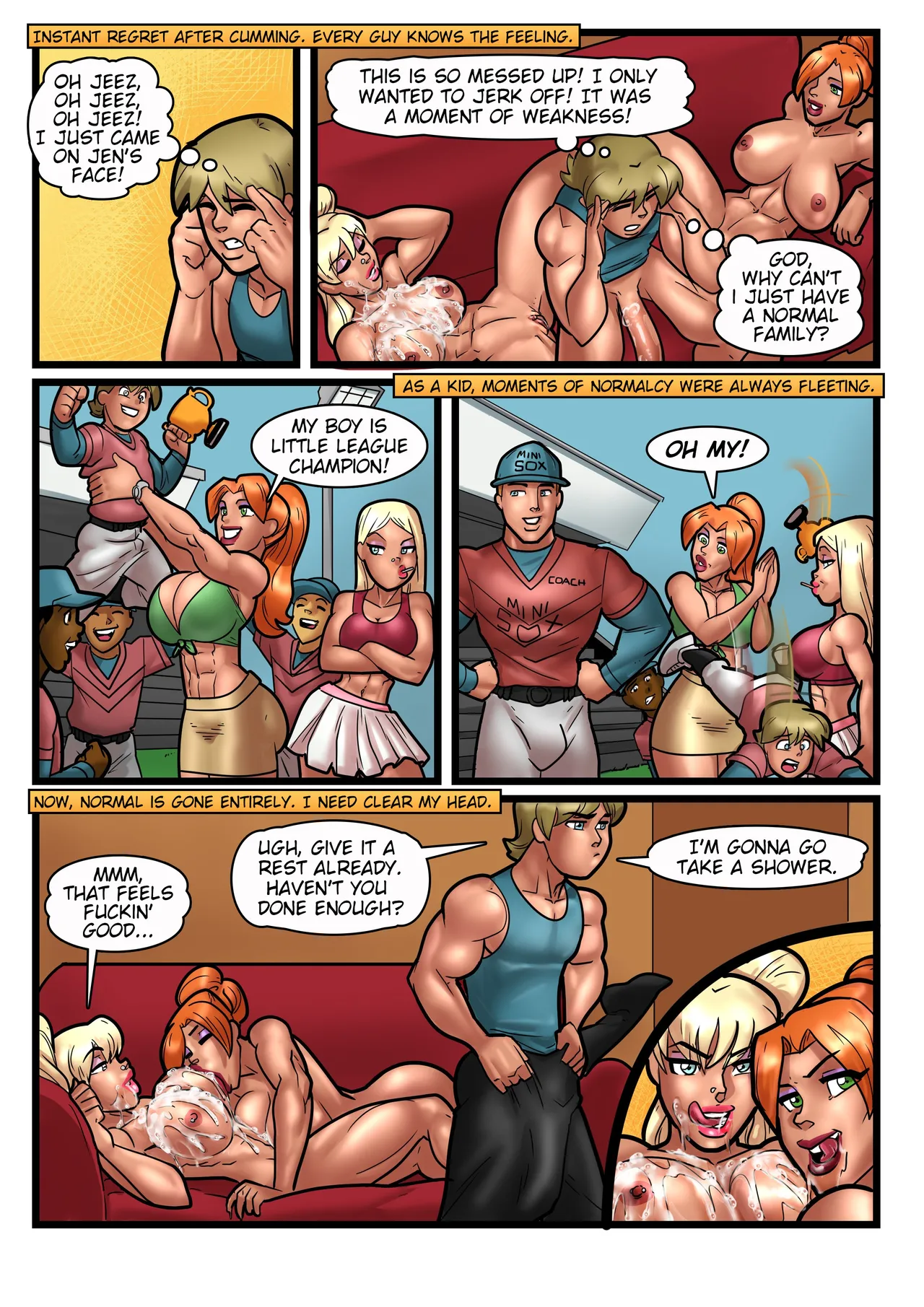 My Mom And Sister Are Size Queen Sluts Ch 1-5 page 12 full