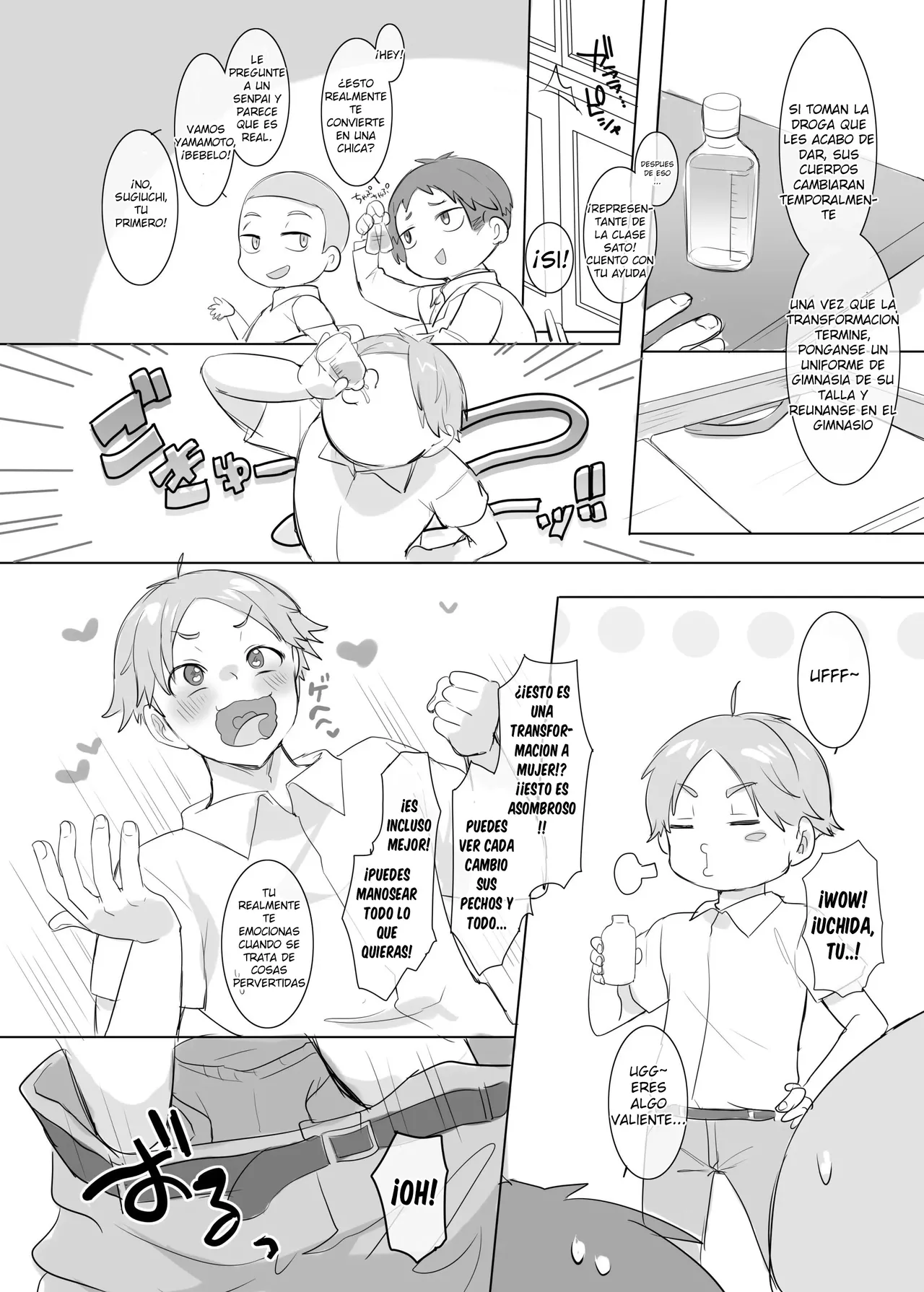 TS Hoken Taiiku ~Kurasu Zennin Nyotaika Jugyou~ Sato-kun Hen Matome | TS Educación física y salud ~Clase de feminización para todos~ Edición de Sato-kun page 2 full