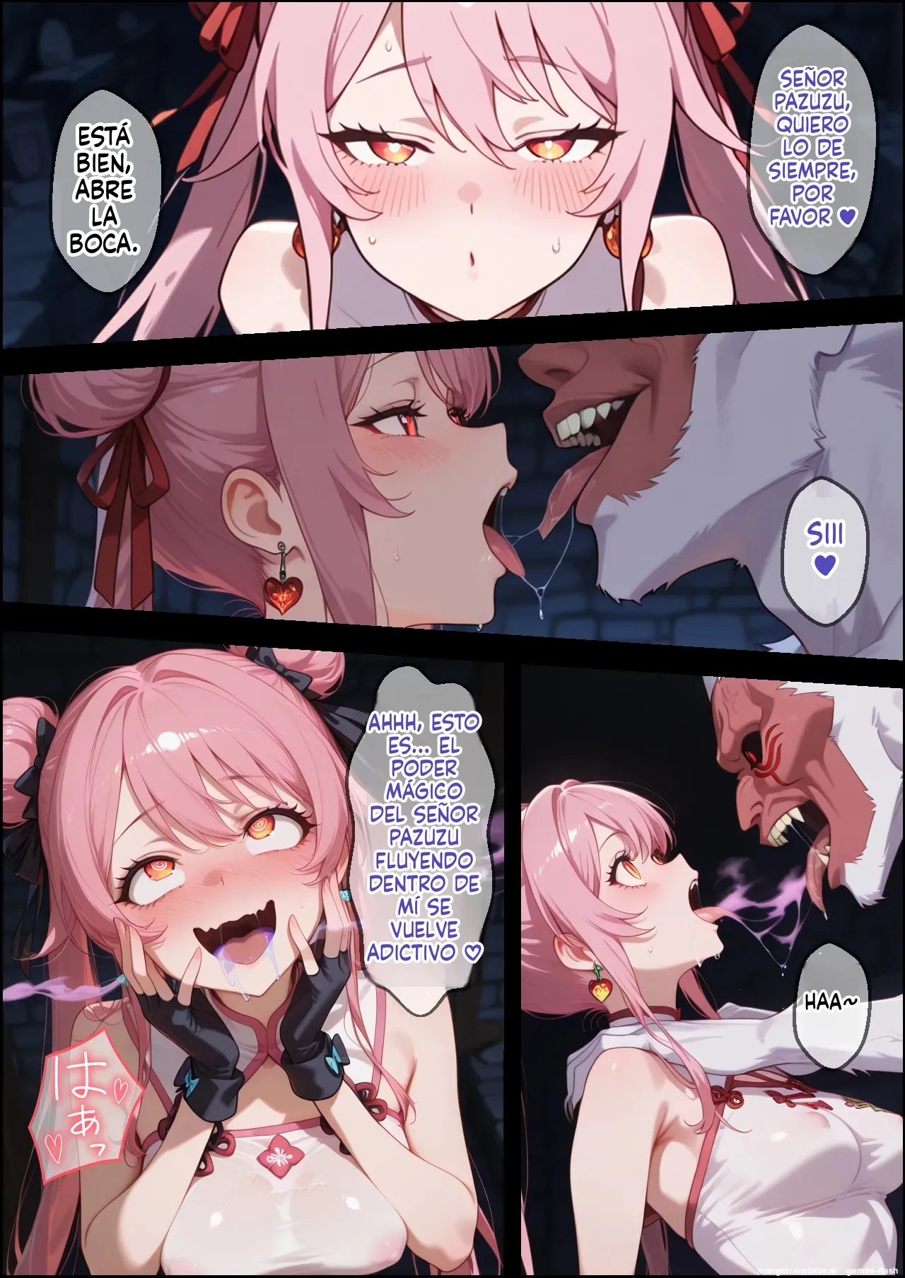 Majin ni haiboku shita onna-tachi wa mesu ochi shite fukujuu o chikaimasu  MTL page 11 full