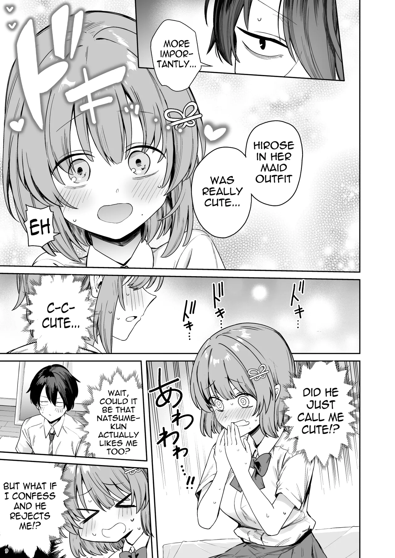 Class de Kakure Ninki no Hirose-san ga Guigui kuru! | Hirose-san, the class's secret crush, is making a bold move! page 12 full