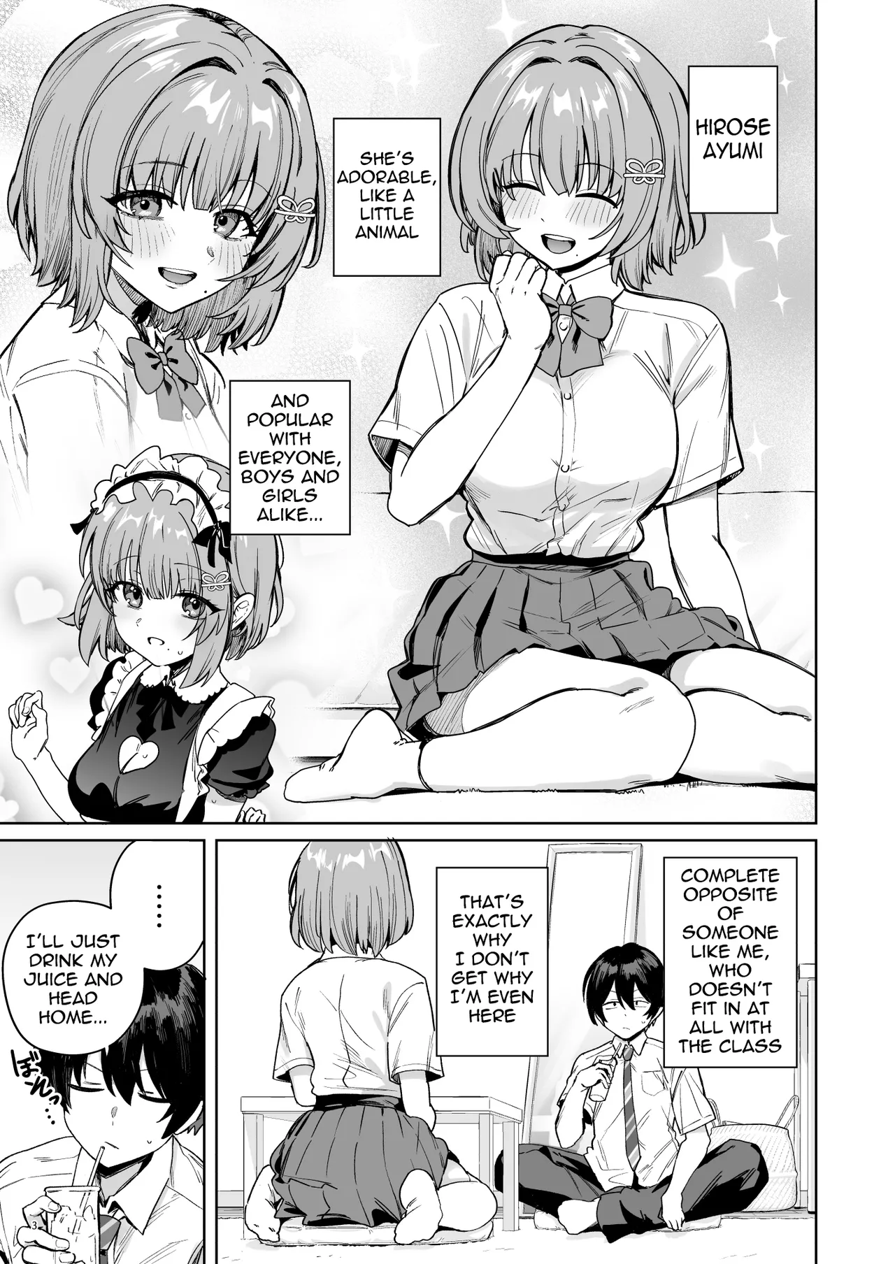 Class de Kakure Ninki no Hirose-san ga Guigui kuru! | Hirose-san, the class's secret crush, is making a bold move! page 6 full