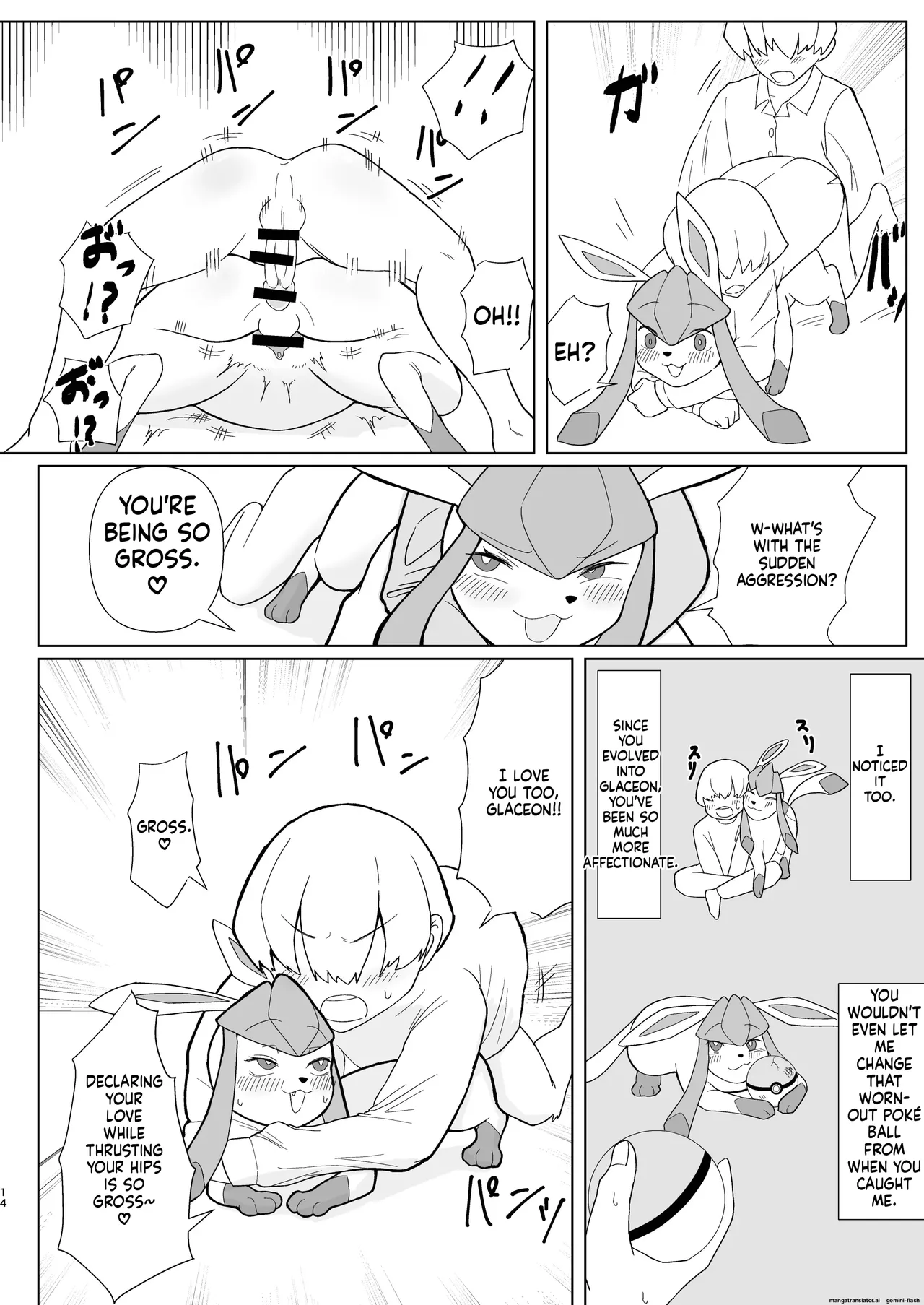 A manga about having sex with Glaceon page 12 full