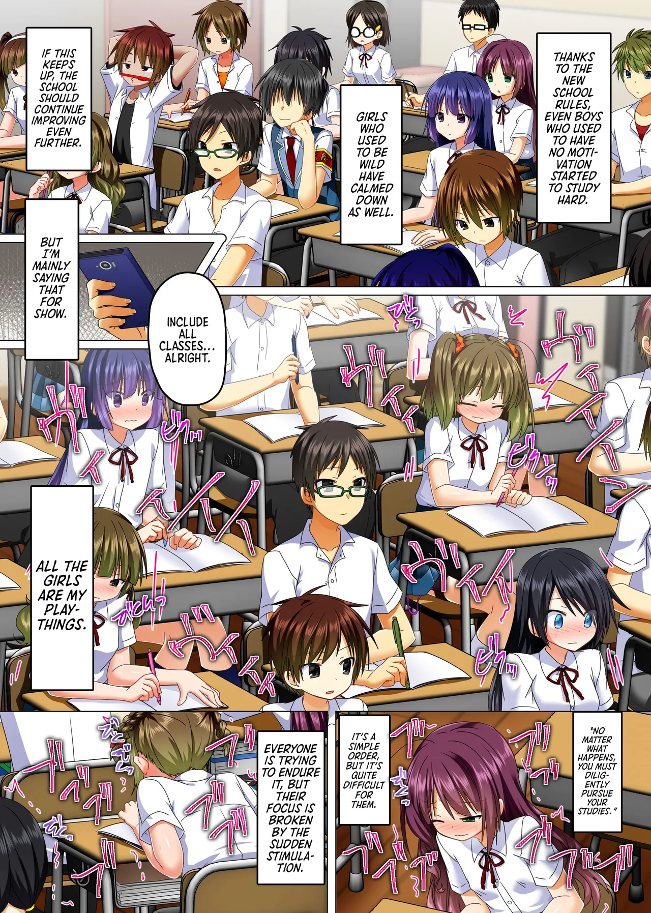 Zettai Fukujuu! Ero Wanshou ~Kousoku o Eroero ni Kakikaete Mita~ | Absolute Obedience! Erotic Armband~ I Tried Making the School Rules Lewd page 11 full