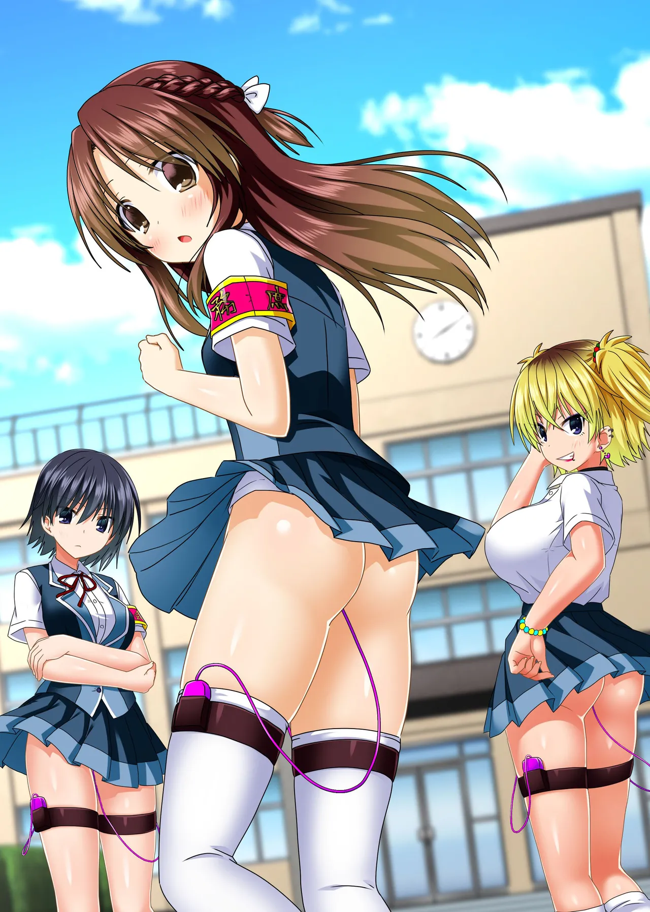 Zettai Fukujuu! Ero Wanshou ~Kousoku o Eroero ni Kakikaete Mita~ | Absolute Obedience! Erotic Armband~ I Tried Making the School Rules Lewd page 2 full