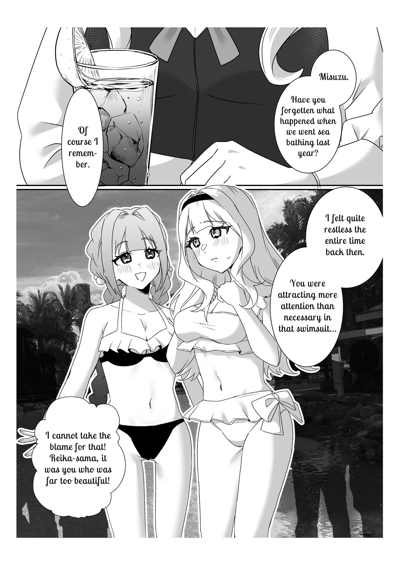 Saimin Ojou-sama ~Yuri Couple wo Osou Otoko-tachi no Yokubou~ | Mindless Maidens ~A Lesbian Couple Assailed By Male Desire~ page 4 full
