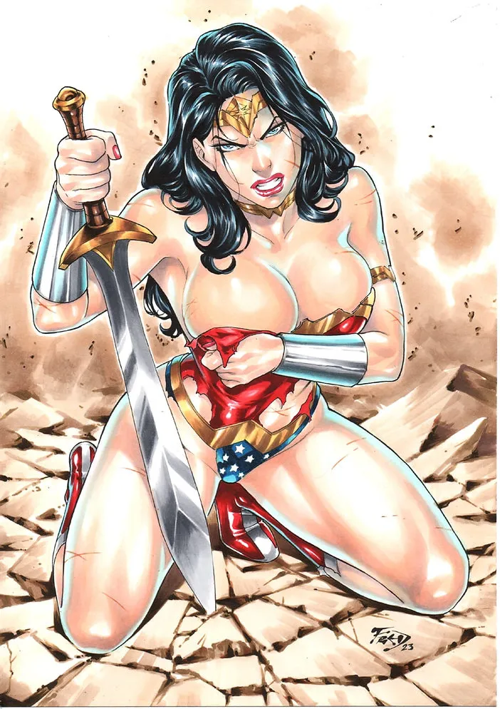 Wonder Woman and others by Fred Benes page 10 full