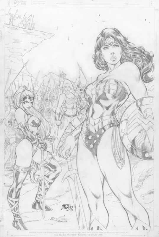 Wonder Woman and others by Fred Benes page 9 full