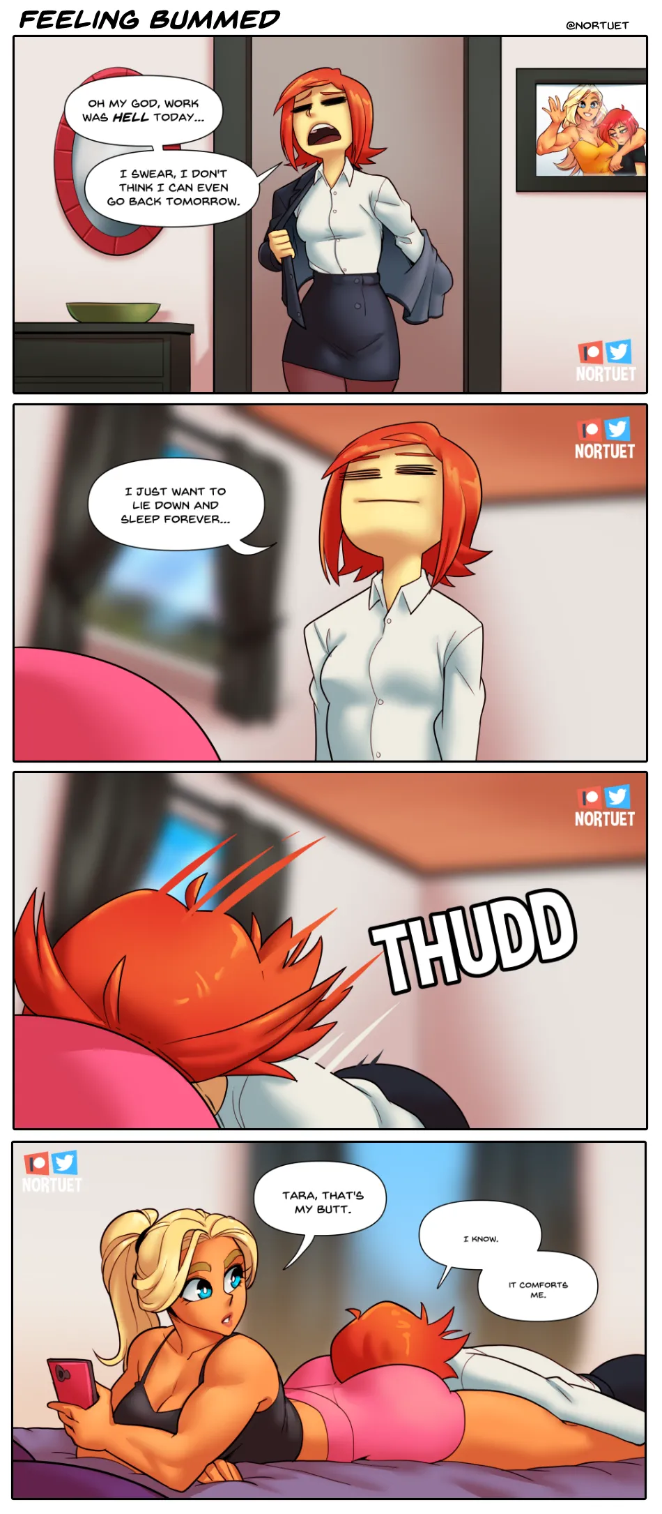 Nortverse: Tara & Beverly - 4koma page 9 full