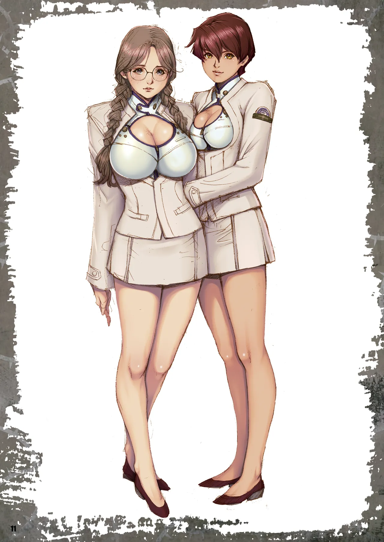 軍嬢色～女軍人ラフ画集～ page 11 full