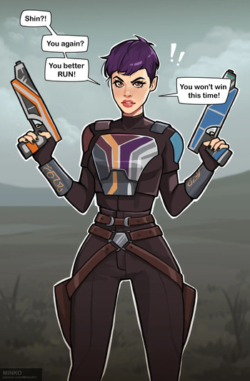 [Olena Minko] Sabine and Shin (Star Wars) cover
