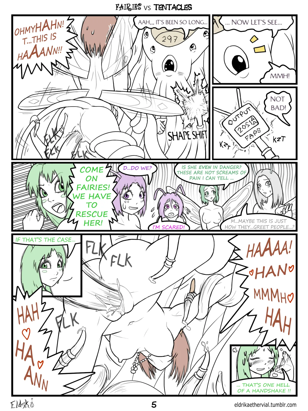 Fairies vs Tentacles page 8 full