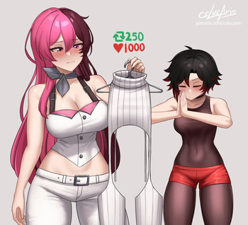 (Cslucaris)Rwby Neo and Ruby Virgin Destroyer with Exclusive cover