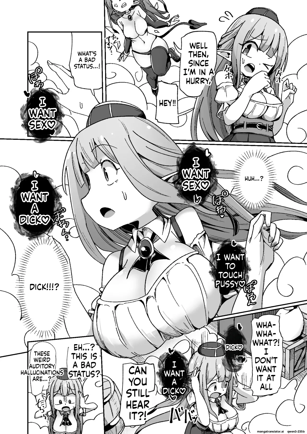 Guild Uketsukejou-chan datte BaSta ni kakarimasu!! Igai to Yakka na Ingo Genchou | Unexpectedly Troublesome Lustful Auditory Hallucinations page 5 full